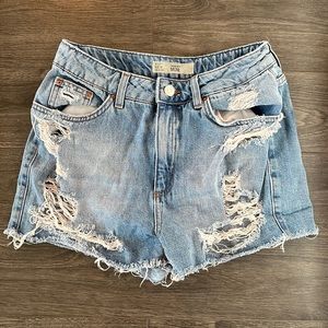 Top Shop Moto Mom Shorts Size 6